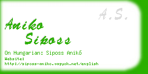 aniko siposs business card